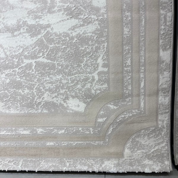 سجاد تركي اطار برواز 9225A بيج مقاس 150*220