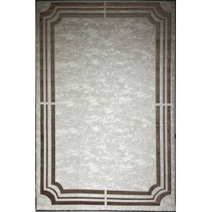 Turkish rug barwaz frame 9225A brown size 250*350