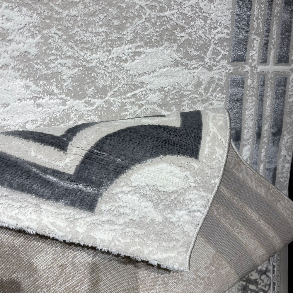 سجاد تركي اطار برواز 9225A رصاصي مقاس 100*300 سجاد تركي اطار برواز 9225A رصاصي مقاس 100*300