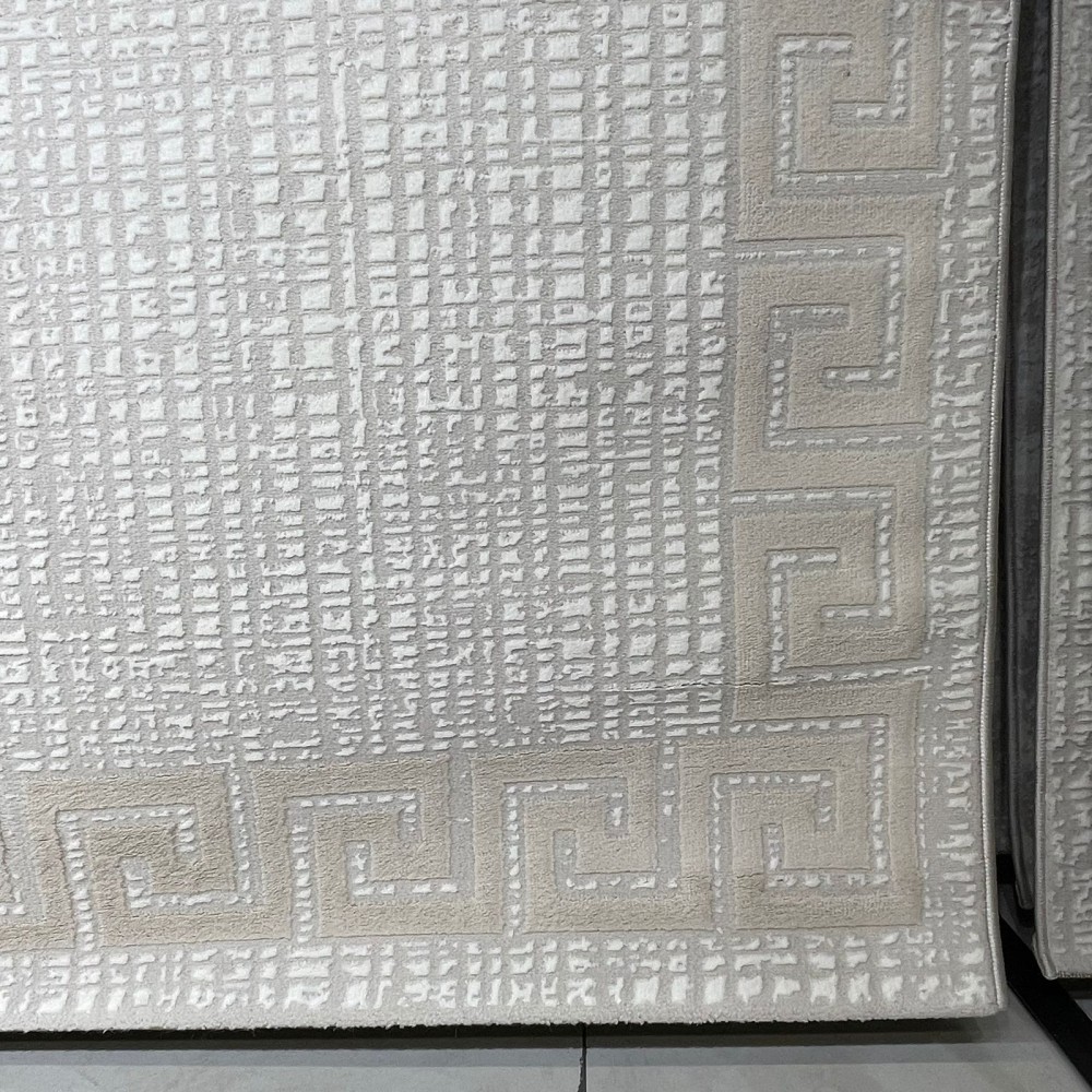 سجاد تركي اطار برواز 9228A بيج مقاس 250*350