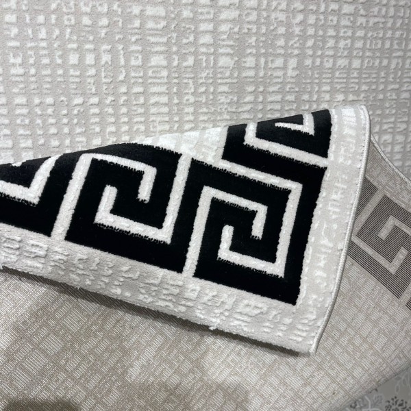Turkish rug barwaz frame 9228A blcak size 100*300