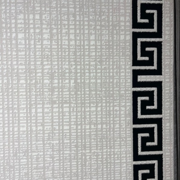 Turkish rug barwaz frame 9228A blcak size 100*300