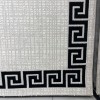 Turkish rug barwaz frame 9228A blcak size 100*300