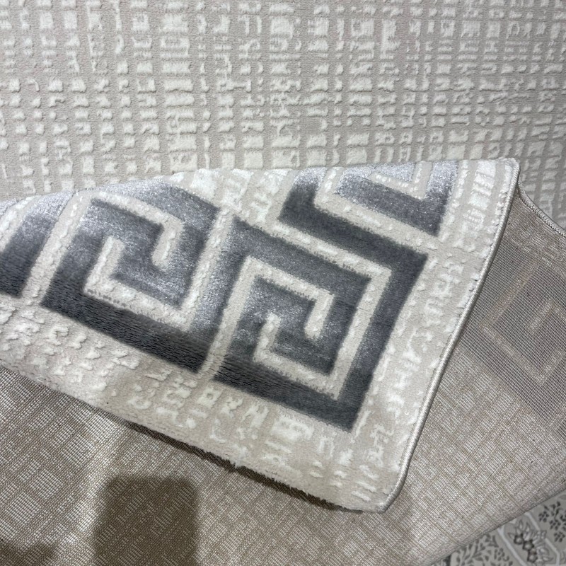 سجاد تركي اطار برواز 9228A رصاصي مقاس 100*300