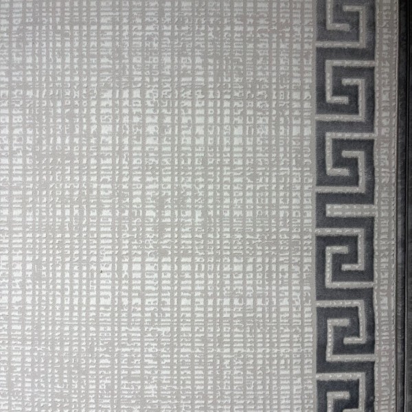 Turkish rug barwaz frame 9228A gray size 200*300