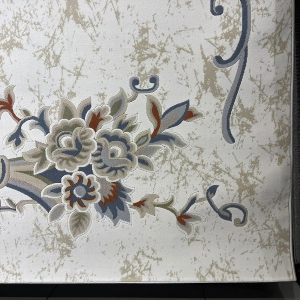 Turkish rug Berna 9572A gray size 400*500