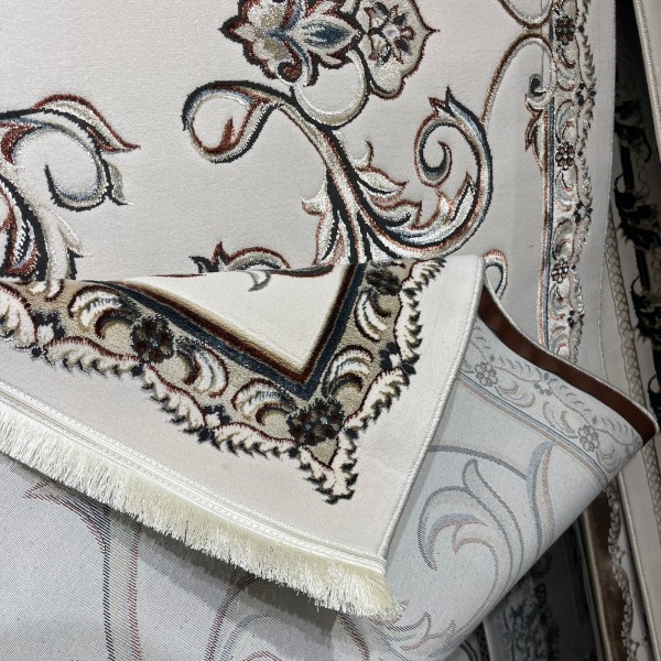 Turkish carpet Elaf 9104A cream poly size 100*200