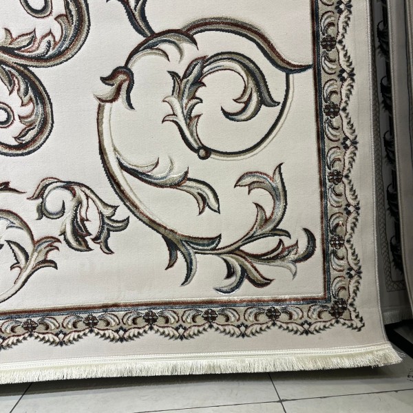 Turkish carpet Elaf 9104A cream poly size 100*200