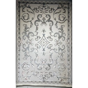 Turkish carpet Elaf 9104A gray size 80*150