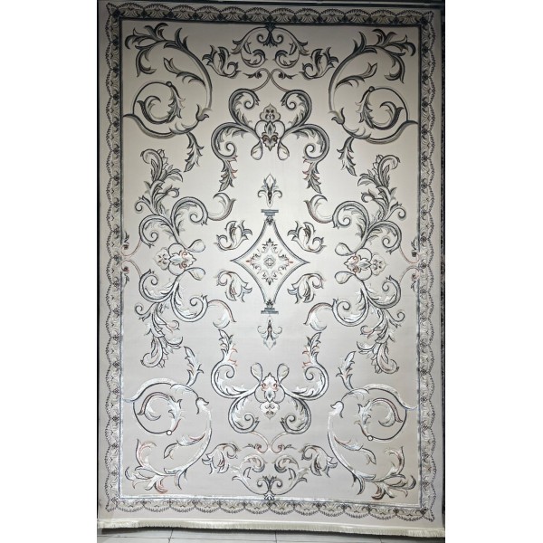 Turkish carpet Elaf 9104A gray size 50*80