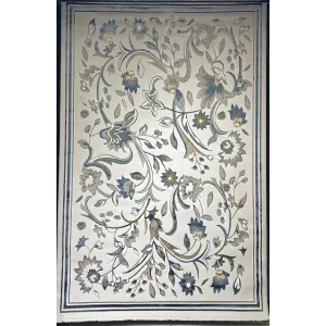 سجاد تركي هيلتون 9804A سماوي مقاس 400*600