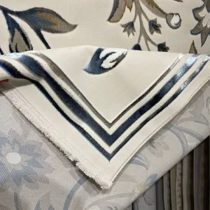 سجاد تركي هيلتون 9804A سماوي مقاس 400*600