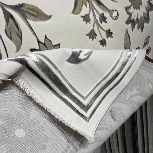 سجاد تركي هيلتون 9804A رصاصي مقاس 200*300