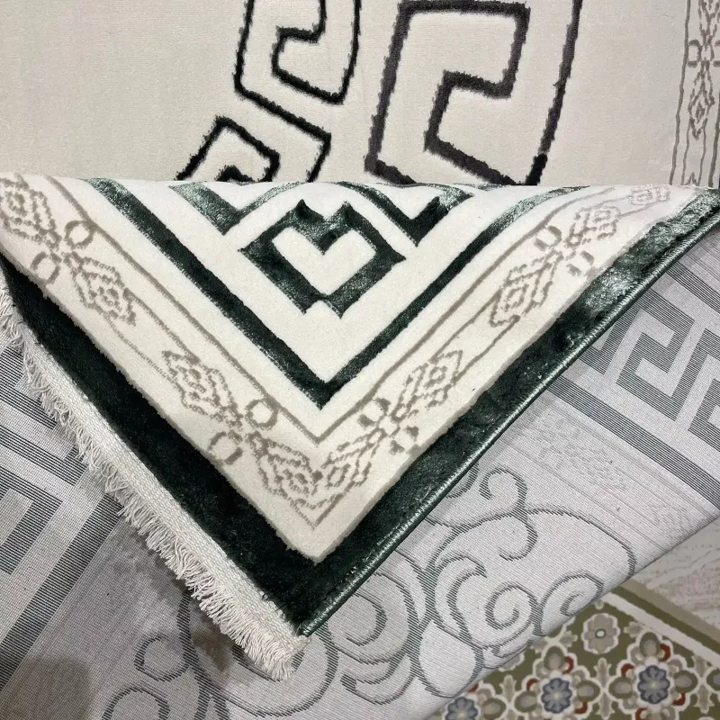 سجاد تركي هيلتون 9668A اخضر مقاس 300*500