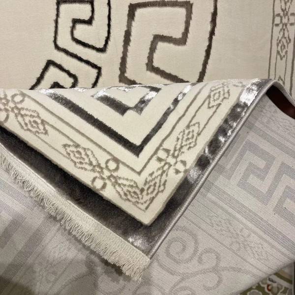 سجاد تركي هيلتون 9668A رصاصي مقاس  100*200
