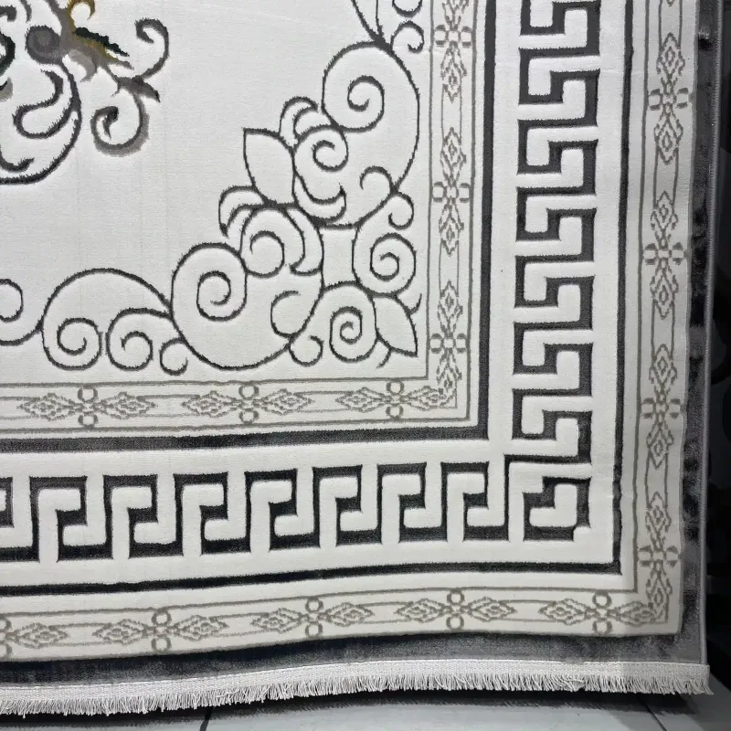 سجاد تركي هيلتون 9668A رصاصي مقاس 80*150