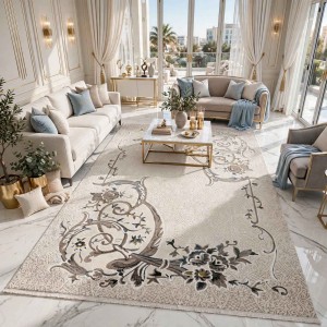 سجاد تركي هيلتون 9803A بيج مقاس 200*300