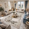 سجاد تركي هيلتون 9803A ذهبي مقاس 300*400