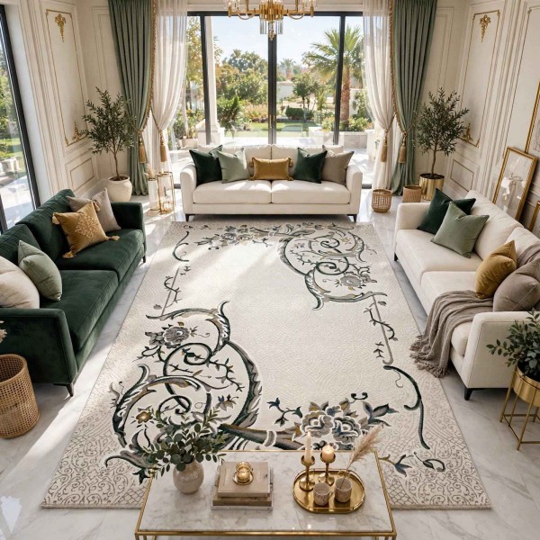 Hilton Turkish Rug 9803A green Size 100*200