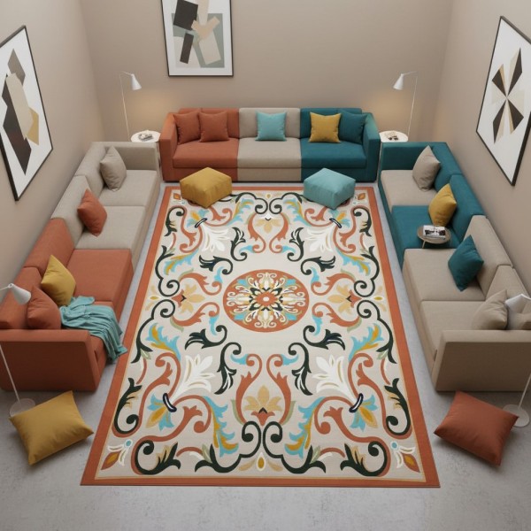 khojandi Turkish Carpet A176A kremit terra Size 150*220