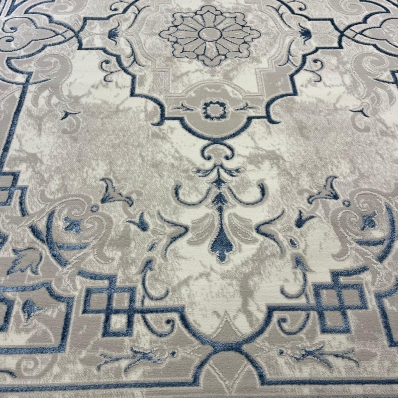 سجاد تركي خزامى 9851A سماوي مقاس 300*400 - سجاد تركي كلاسيك