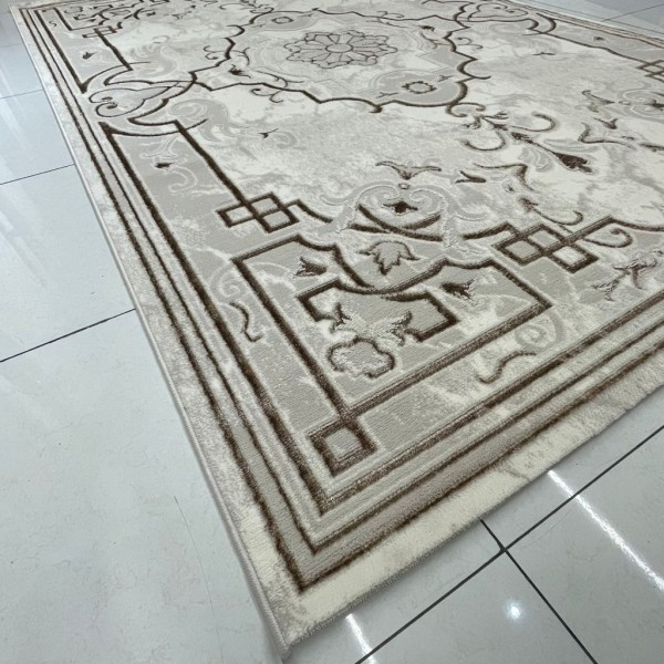 سجاد تركي خزامى 9851A بني مقاس 50*80