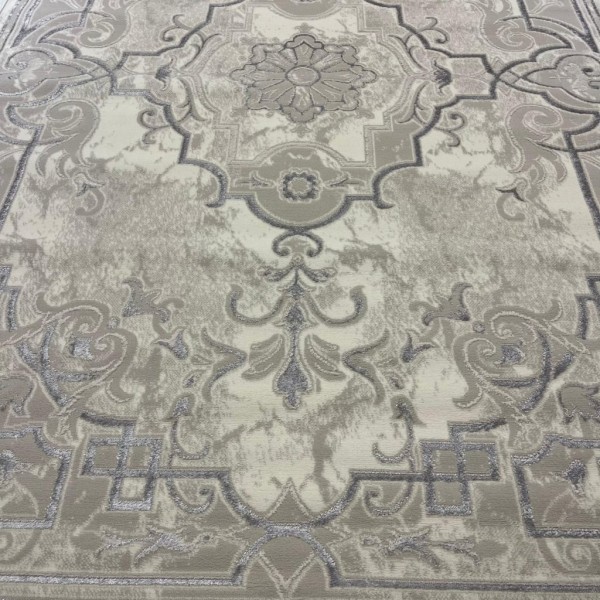 سجاد تركي خزامى 9851A رصاصي مقاس 100*200