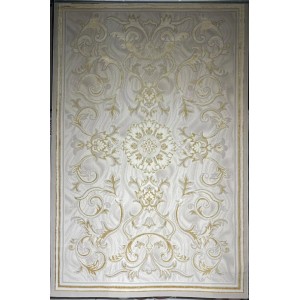 Turkish Lavender Rug 9854A Sky golden Size 50*80