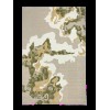 سجاد لائك تركي 9966A اخضر بيج مقاس 80*150