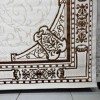 lina Turkish Rug 9095A brown Color Size 100*200
