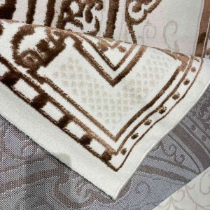 lina Turkish Rug 9095A brown Color Size 50*80