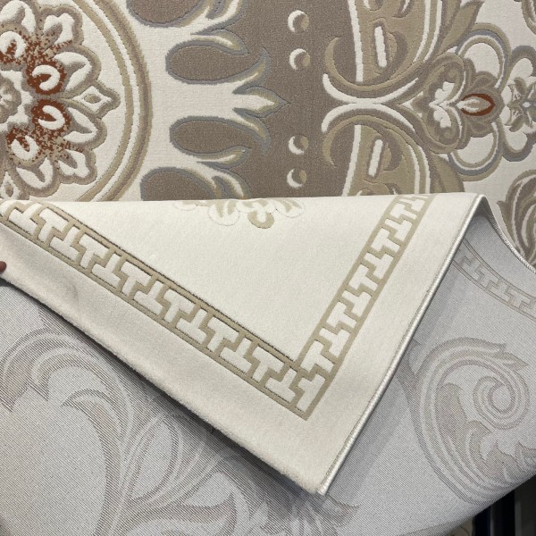 سجاد تركي سوبر ليون 9179A بيج غامق مقاس 200*300