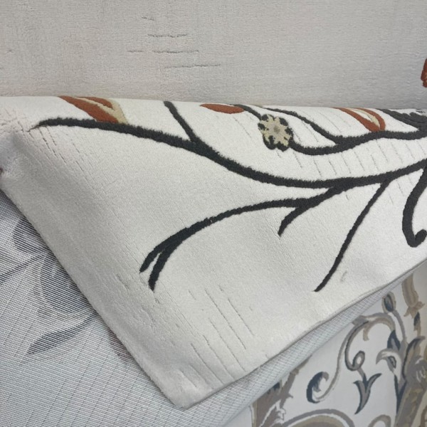 سجاد نخبة تركي A139A كريم انتراسيت مقاس 100*300