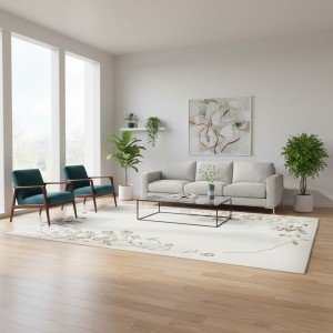 سجاد نخبة تركي A139A كريم اخضر مقاس 80*150