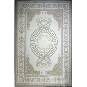 سجاد تركي مودرن العشراء 9660A بيج غامق مقاس 80*150