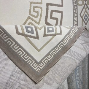 Turkish Modern rugs AL OUSHRA 9660A dark beige size 50*80