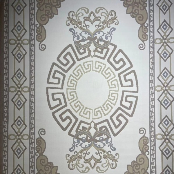 سجاد تركي مودرن العشراء 9660A بيج غامق مقاس 100*200