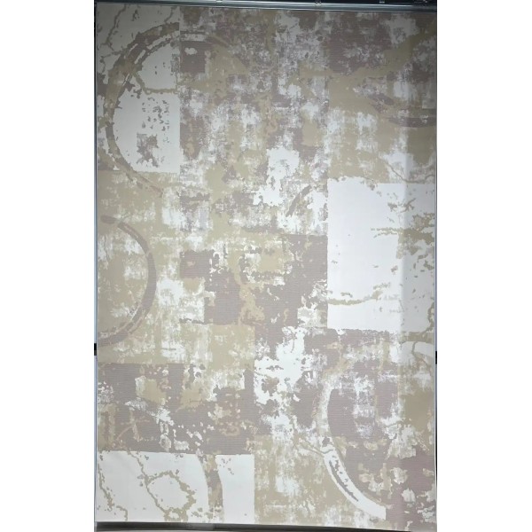 سجاد تركي مودرن العشراء 9661A بيج غامق مقاس 100*300