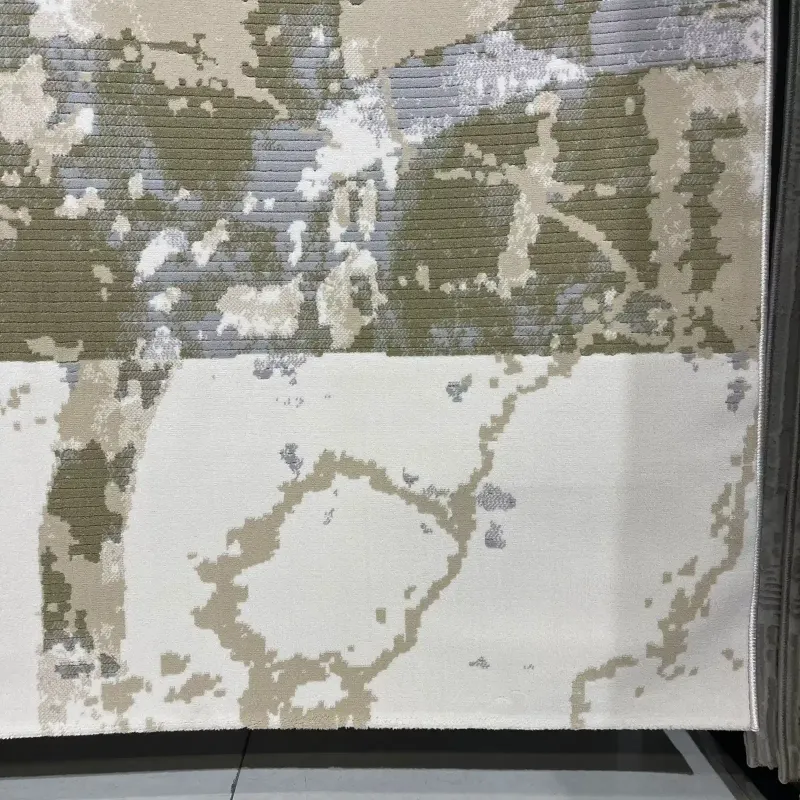 سجاد تركي مودرن العشراء 9661A اخضر مقاس 50*80