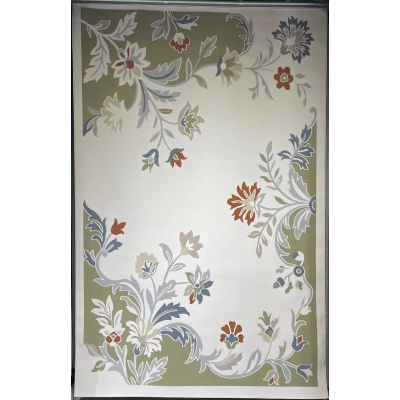 سجاد تركي القصور 9966A باخضر مقاس 300*400 - سجاد فرنسي شرقي