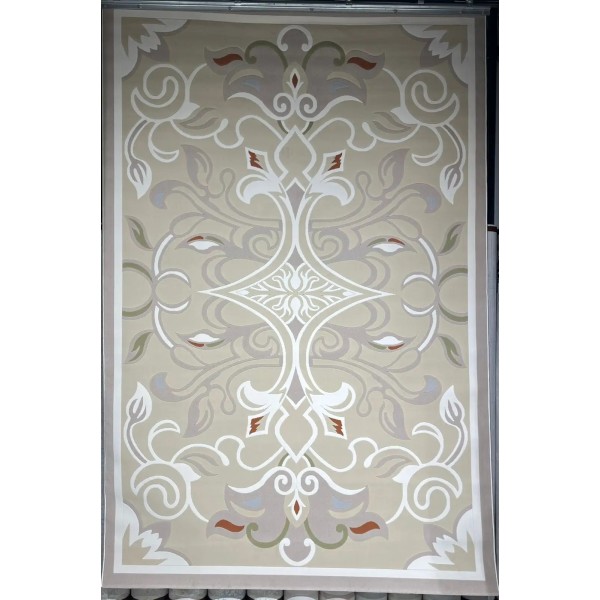 Turkish rugs designer palace 9552A beige size 80*150