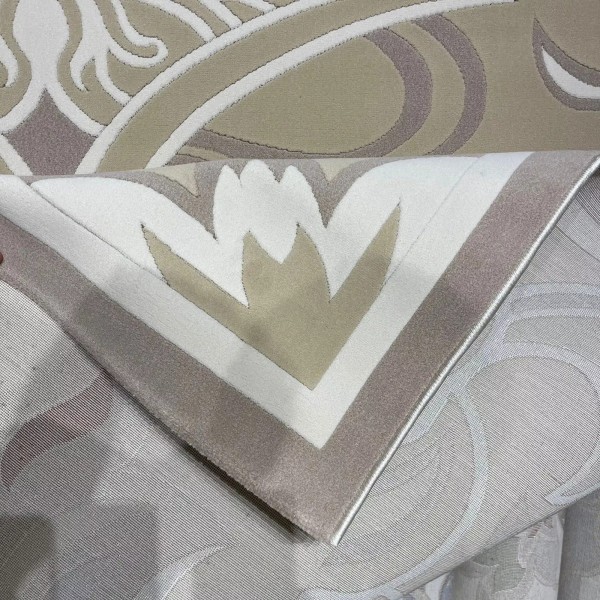 Turkish rugs designer palace 9552A beige size 80*150