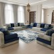 سجاد بانوراما تركي 0L312C سماوي غامق ابيض مقاس 300*400