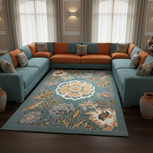 سجاد بانوراما تركي 0L327C اكوا مقاس 80*150
