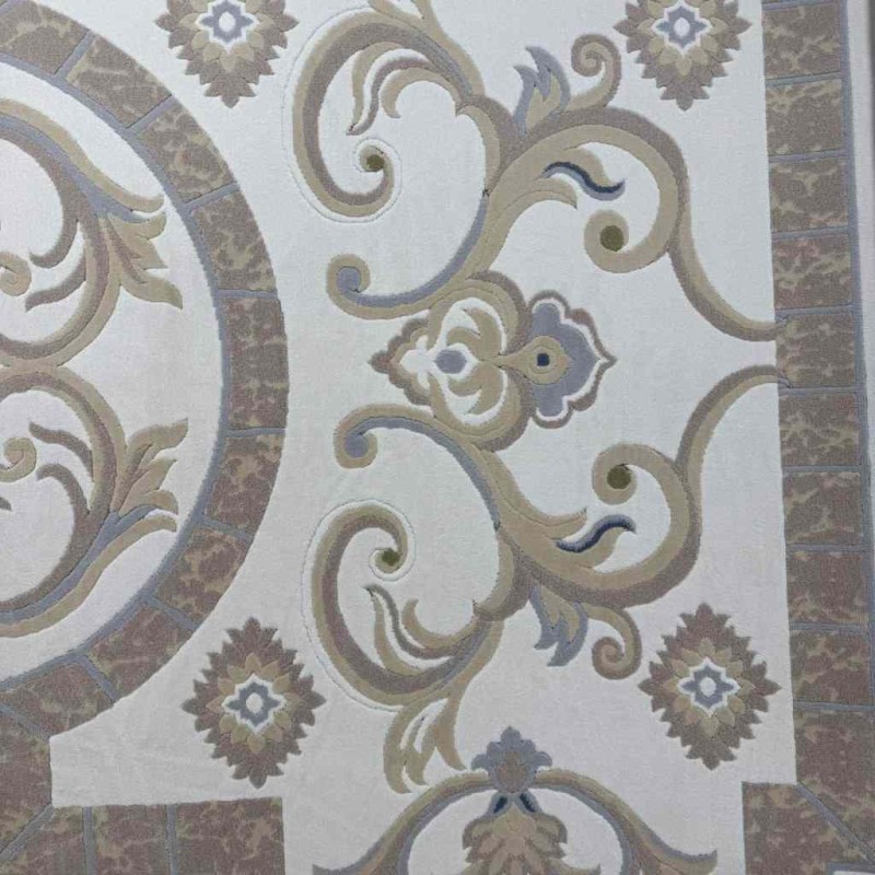 سجاد تركي سوبر ليون 9114A بيج فاتح مقاس 80*150