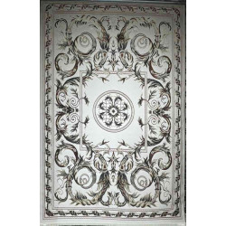 سجاد تركي تالا 9102A اصفر كريم بولي مقاس 50*80