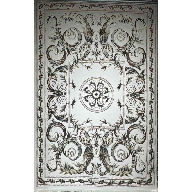 سجاد تركي تالا 9102A اصفر كريم بولي مقاس 50*80