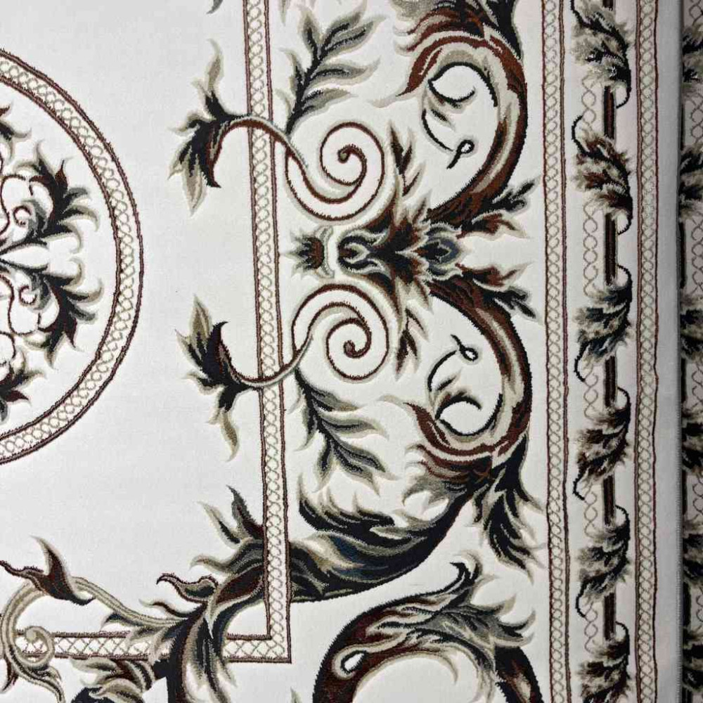 سجاد تركي تالا 9102A اصفر كريم بولي مقاس 50*80