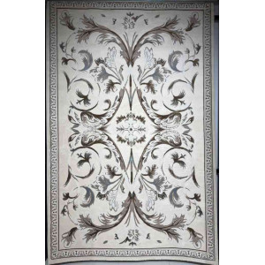 سجاد تركي ياسمين نقش فرنسي 9050A بيج مقاس 400*500