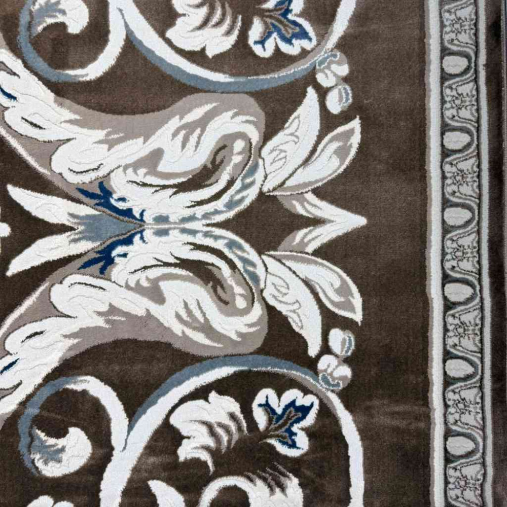 سجاد تركي ياسمين نقش فرنسي 9050A بني مقاس 400*500